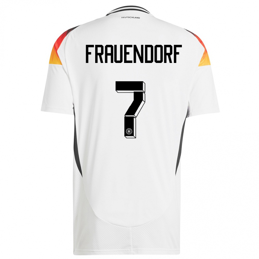 Kids Football Germany Melkamu Frauendorf #7 White Home Jersey 24-26 T-Shirt Uk