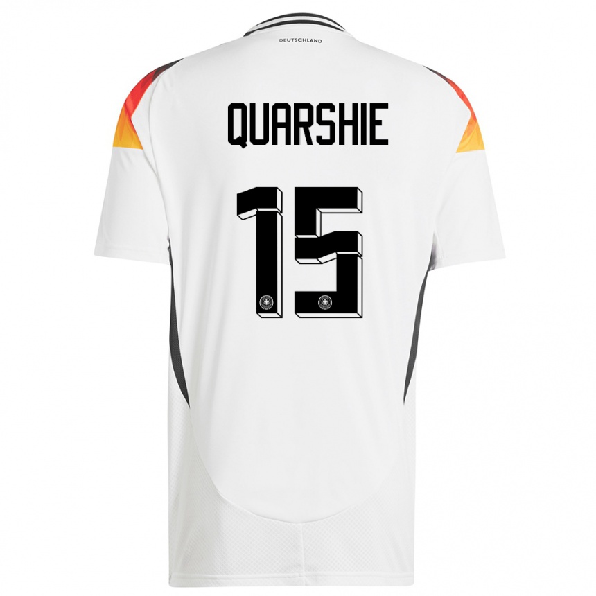 Kids Football Germany Joshua Quarshie #15 White Home Jersey 24-26 T-Shirt Uk