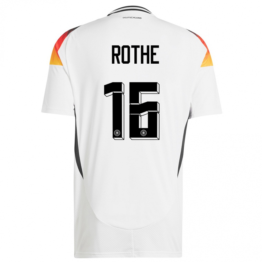 Kids Football Germany Tom Rothe #16 White Home Jersey 24-26 T-Shirt Uk