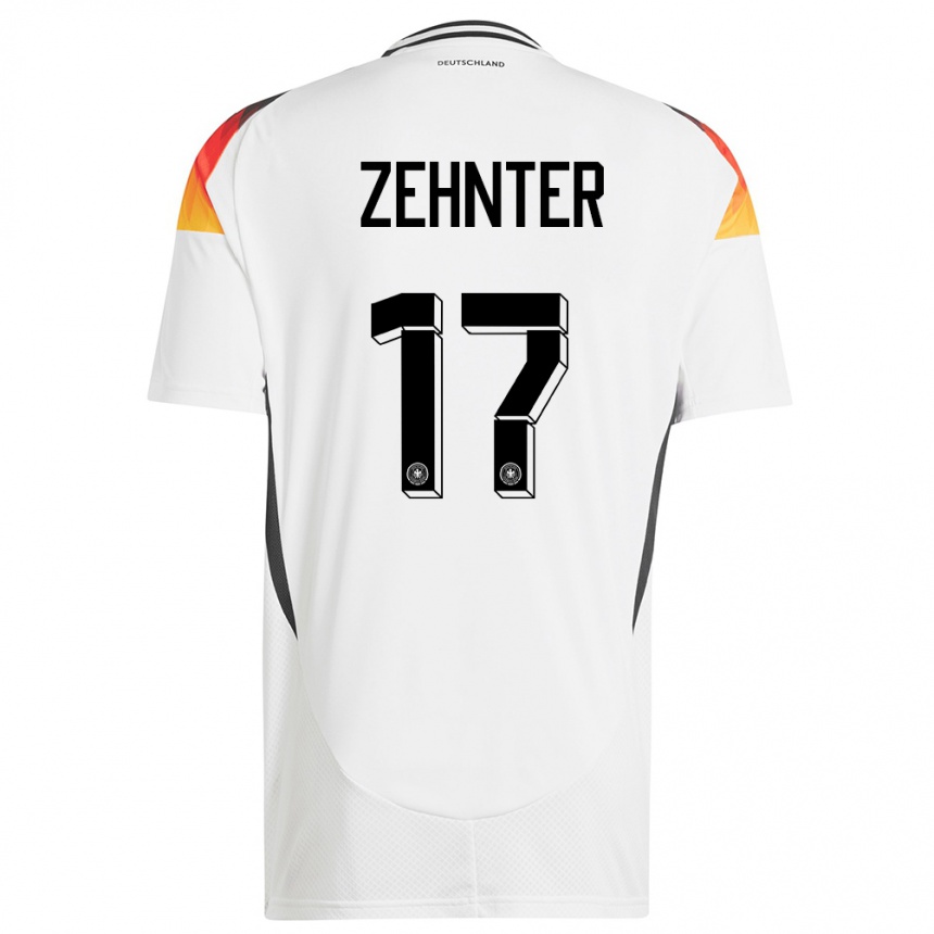 Kids Football Germany Aaron Zehnter #17 White Home Jersey 24-26 T-Shirt Uk