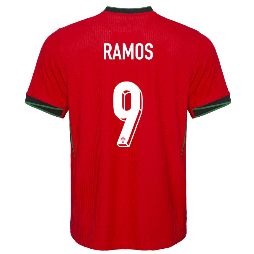 Kids Football Portugal Goncalo Ramos #9 Red Home Jersey 24-26 T-Shirt Uk