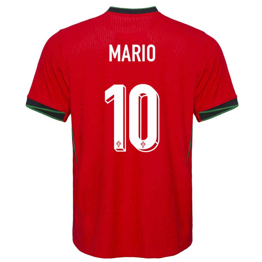 Kids Football Portugal Joao Mario #10 Red Home Jersey 24-26 T-Shirt Uk