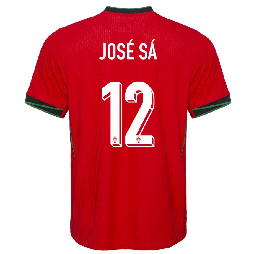 Kids Football Portugal Jose Sa #12 Red Home Jersey 24-26 T-Shirt Uk