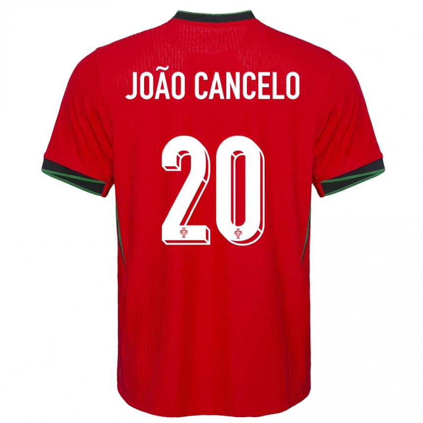 Kids Football Portugal Joao Cancelo #20 Red Home Jersey 24-26 T-Shirt Uk