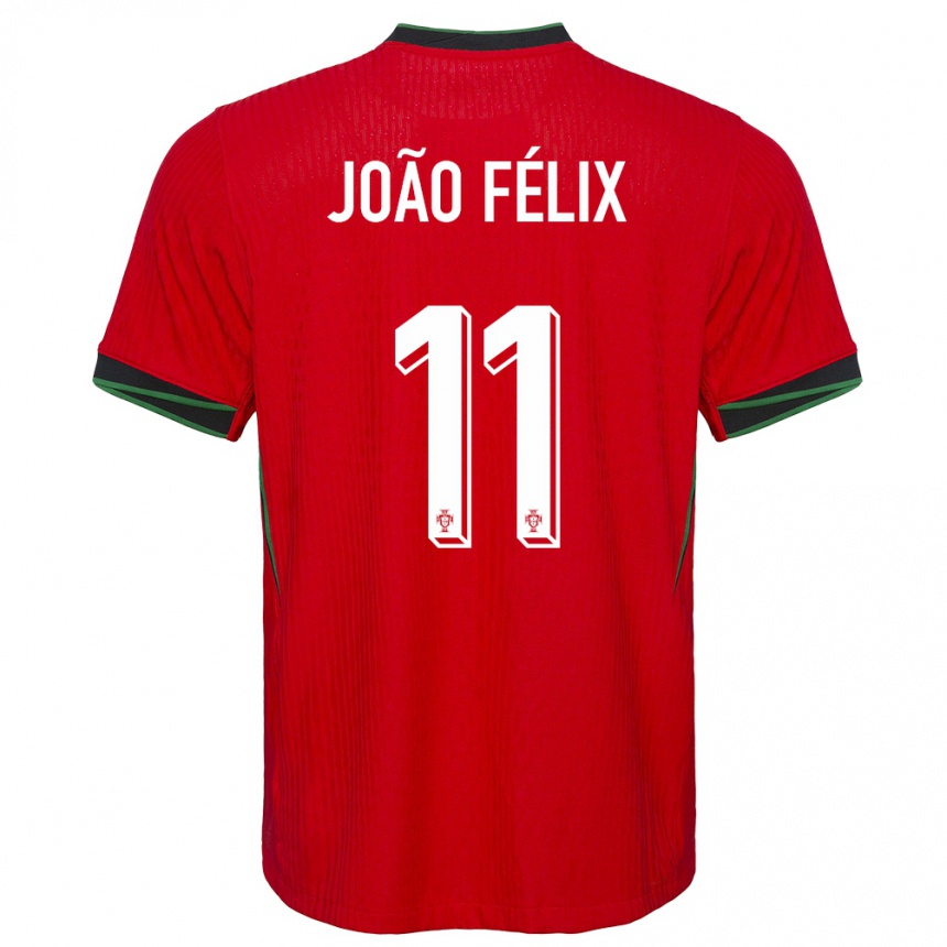 Kids Football Portugal Joao Felix #11 Red Home Jersey 24-26 T-Shirt Uk