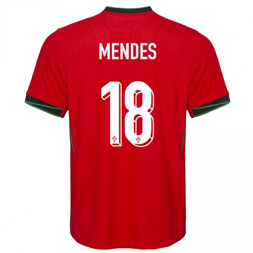 Kids Football Portugal Carolina Mendes #18 Red Home Jersey 24-26 T-Shirt Uk