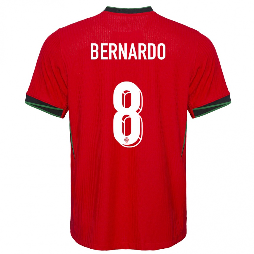 Kids Football Portugal Paulo Bernardo #8 Red Home Jersey 24-26 T-Shirt Uk