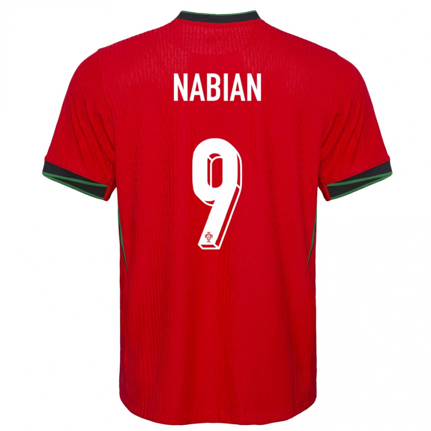 Kids Football Portugal Herculano Nabian #9 Red Home Jersey 24-26 T-Shirt Uk