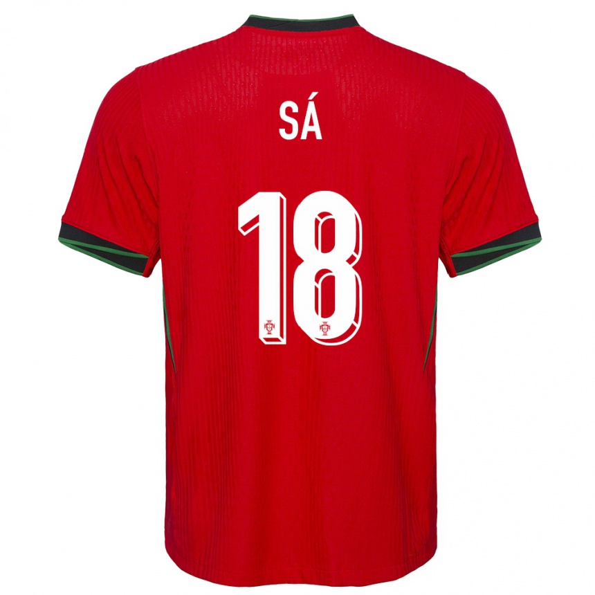 Kids Football Portugal Gustavo Sa #18 Red Home Jersey 24-26 T-Shirt Uk