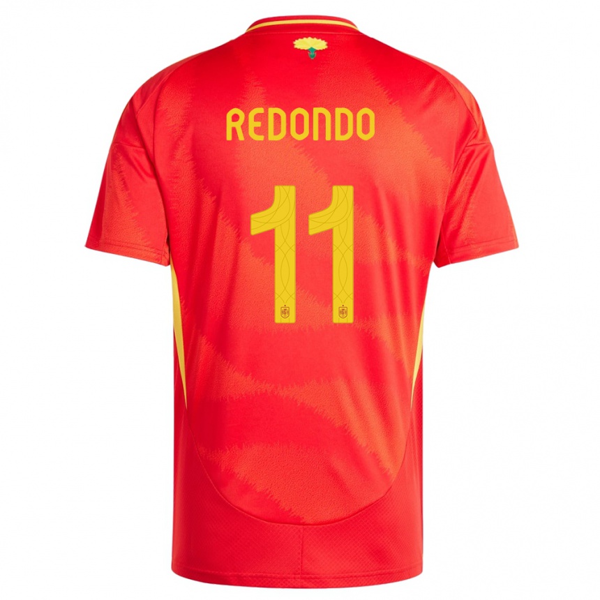 Kids Football Spain Alba Redondo #11 Red Home Jersey 24-26 T-Shirt Uk