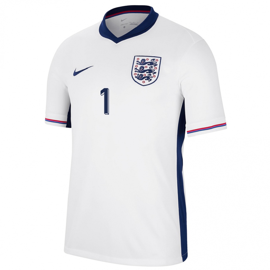 Kids Football England Mary Earps #1 White Home Jersey 24-26 T-Shirt Uk