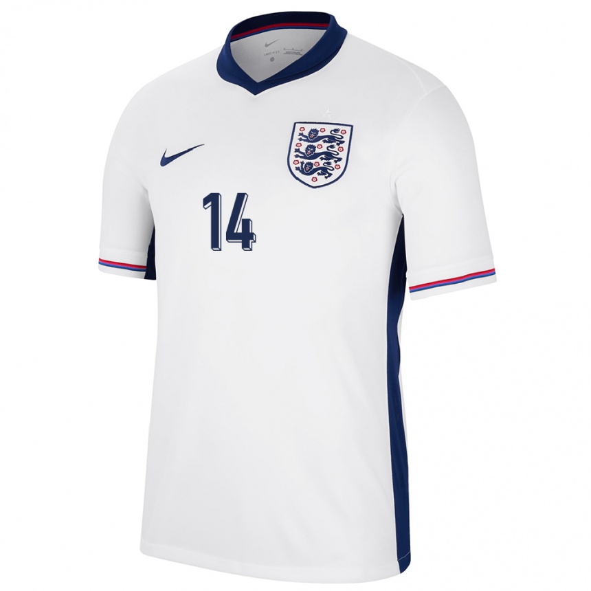 Kids Football England James Garner #14 White Home Jersey 24-26 T-Shirt Uk