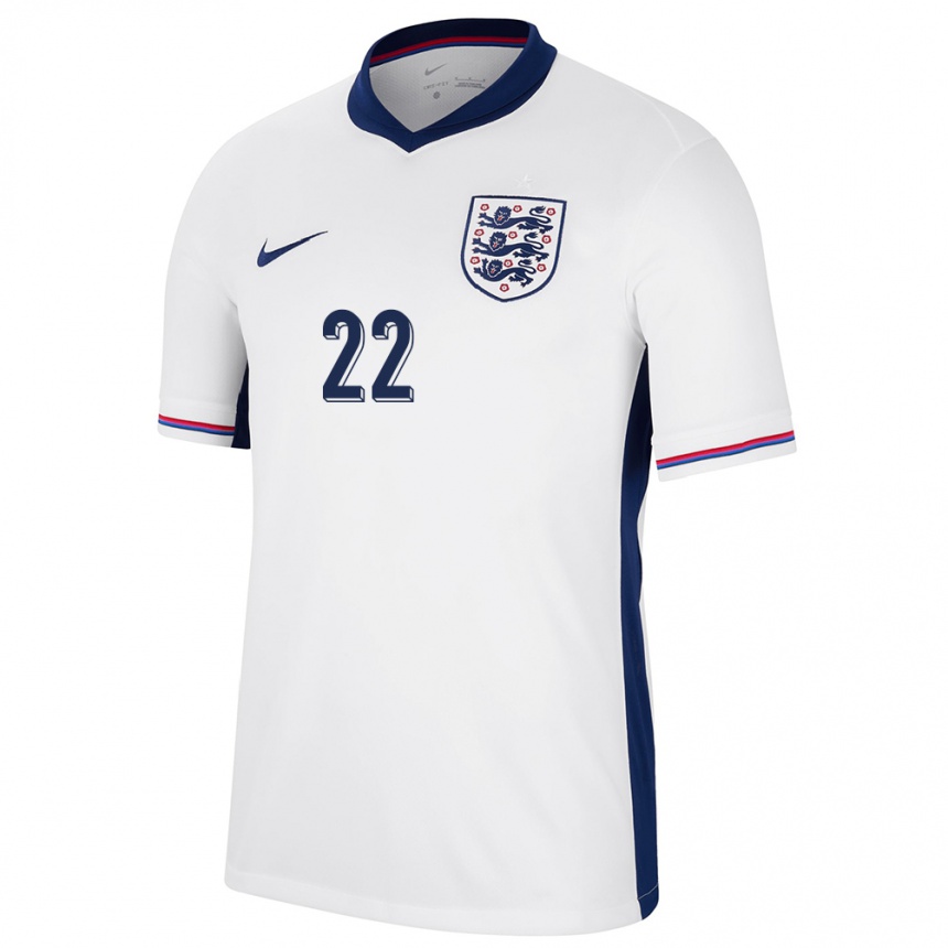 Kids Football England Tammy Abraham #22 White Home Jersey 24-26 T-Shirt Uk