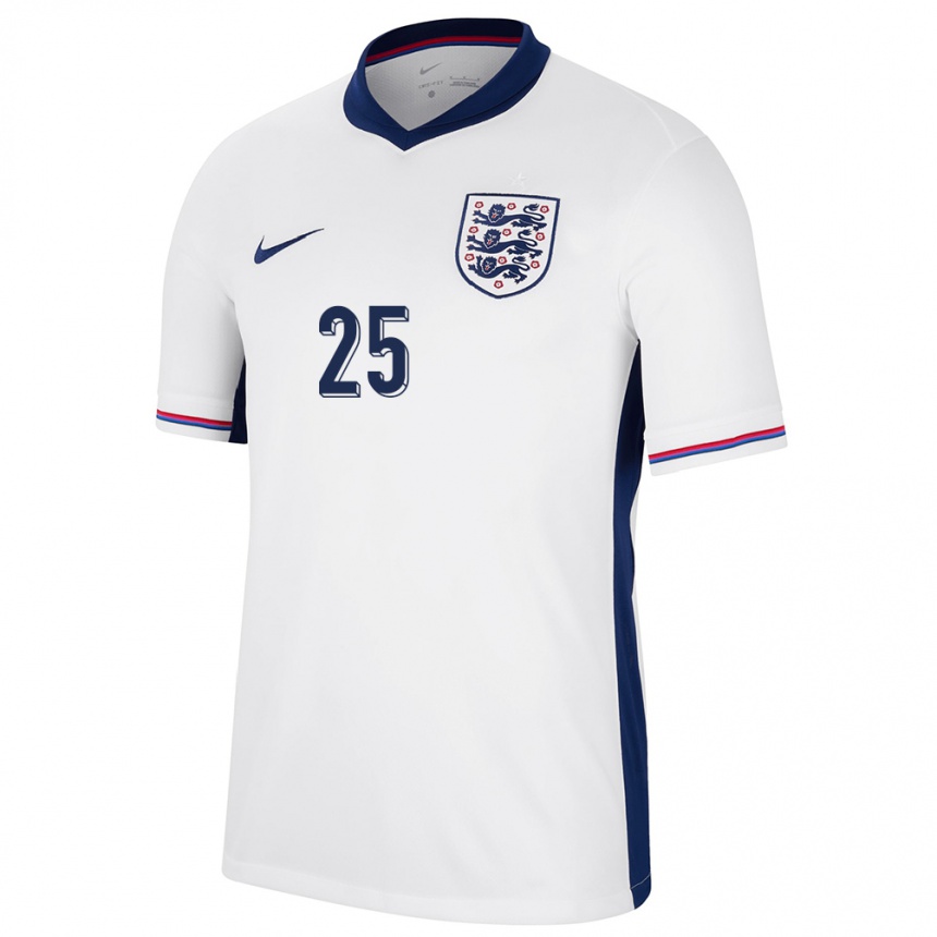 Kids Football England Adam Wharton #25 White Home Jersey 24-26 T-Shirt Uk