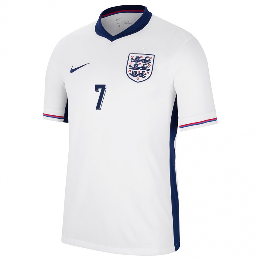 Kids Football England Beth Mead #7 White Home Jersey 24-26 T-Shirt Uk