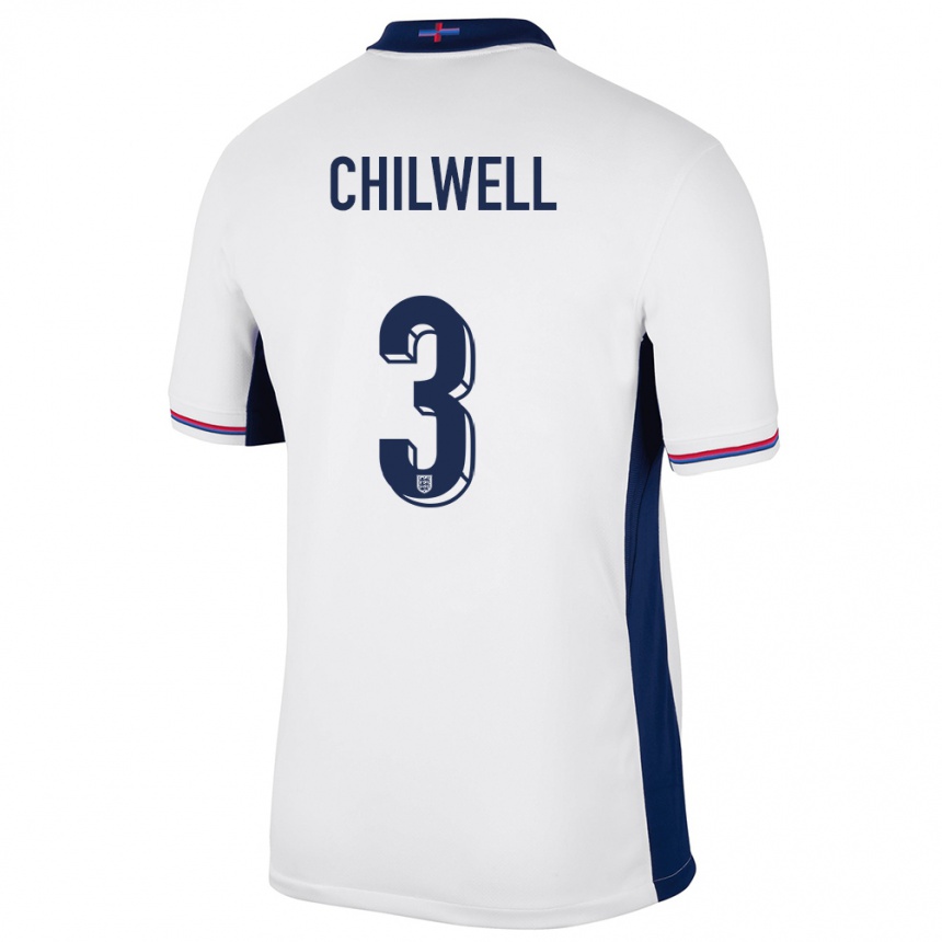 Kids Football England Ben Chilwell #3 White Home Jersey 24-26 T-Shirt Uk