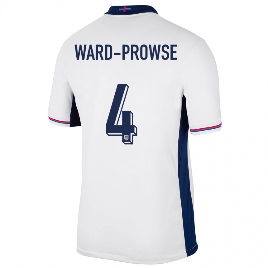 Kids Football England James Ward-Prowse #4 White Home Jersey 24-26 T-Shirt Uk