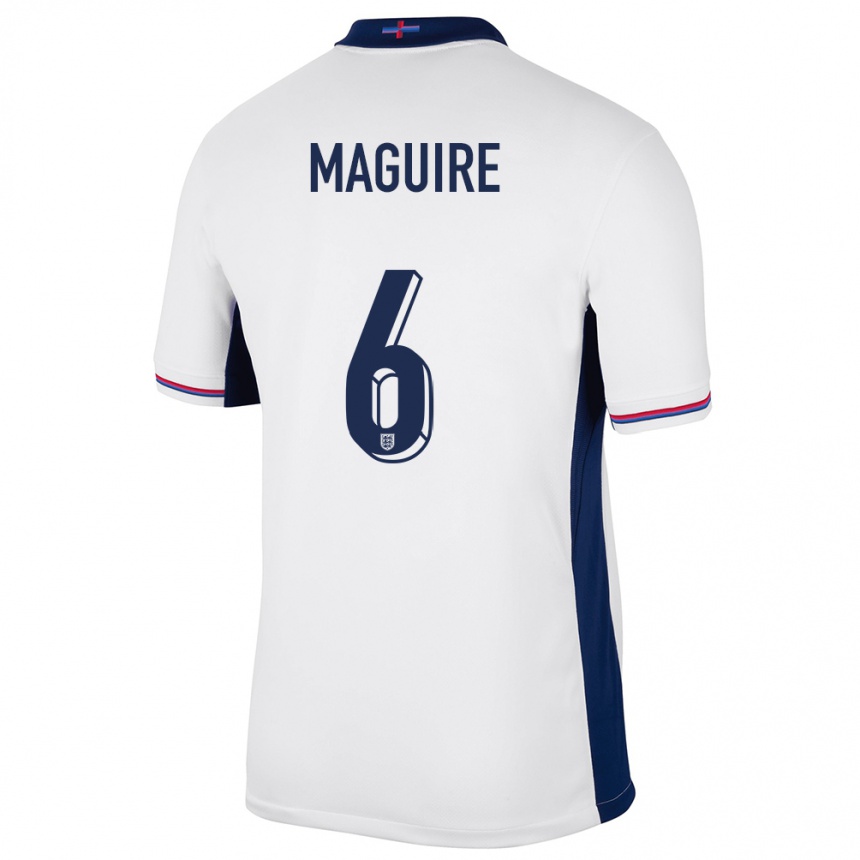 Kids Football England Harry Maguire #6 White Home Jersey 24-26 T-Shirt Uk