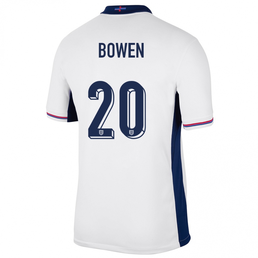 Kids Football England Jarrod Bowen #20 White Home Jersey 24-26 T-Shirt Uk