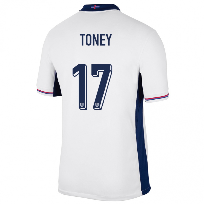 Kids Football England Ivan Toney #17 White Home Jersey 24-26 T-Shirt Uk