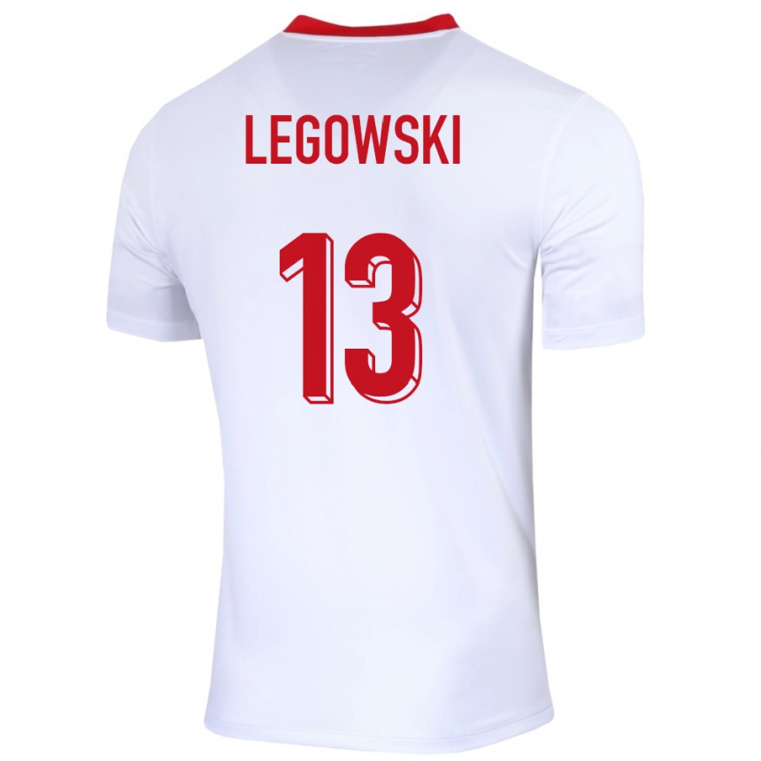 Kids Football Poland Mateusz Legowski #13 White Home Jersey 24-26 T-Shirt Uk