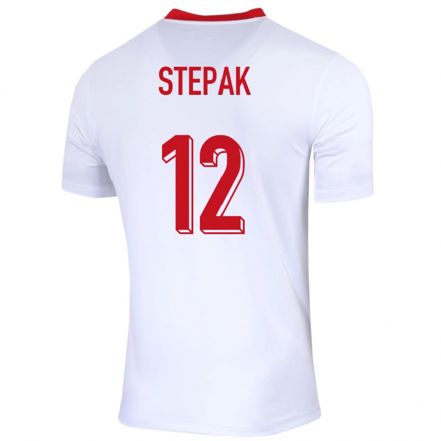 Kids Football Poland Jakub Stepak #12 White Home Jersey 24-26 T-Shirt Uk