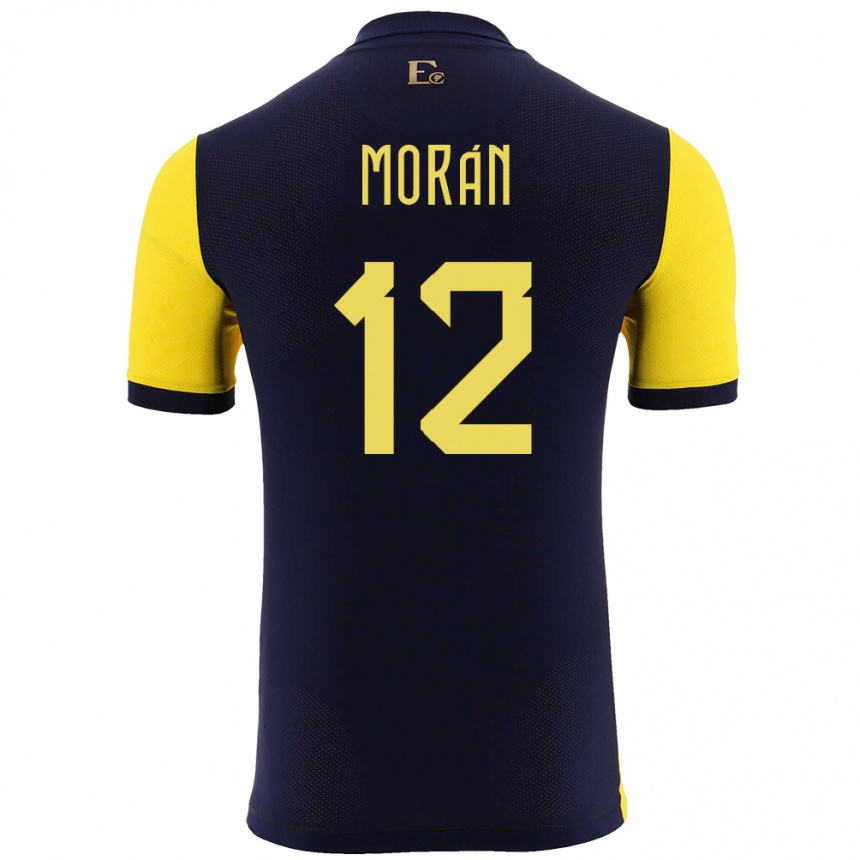 Kids Football Ecuador Andrea Moran #12 Yellow Home Jersey 24-26 T-Shirt Uk