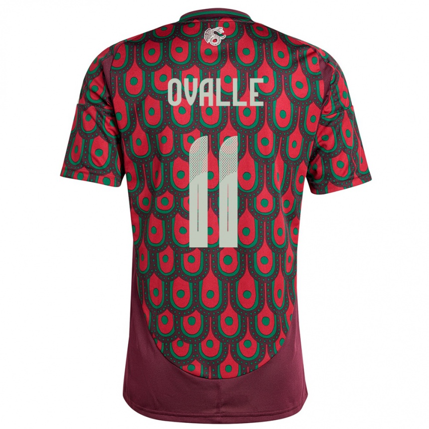 Kids Football Mexico Lizbeth Ovalle #11 Maroon Home Jersey 24-26 T-Shirt Uk