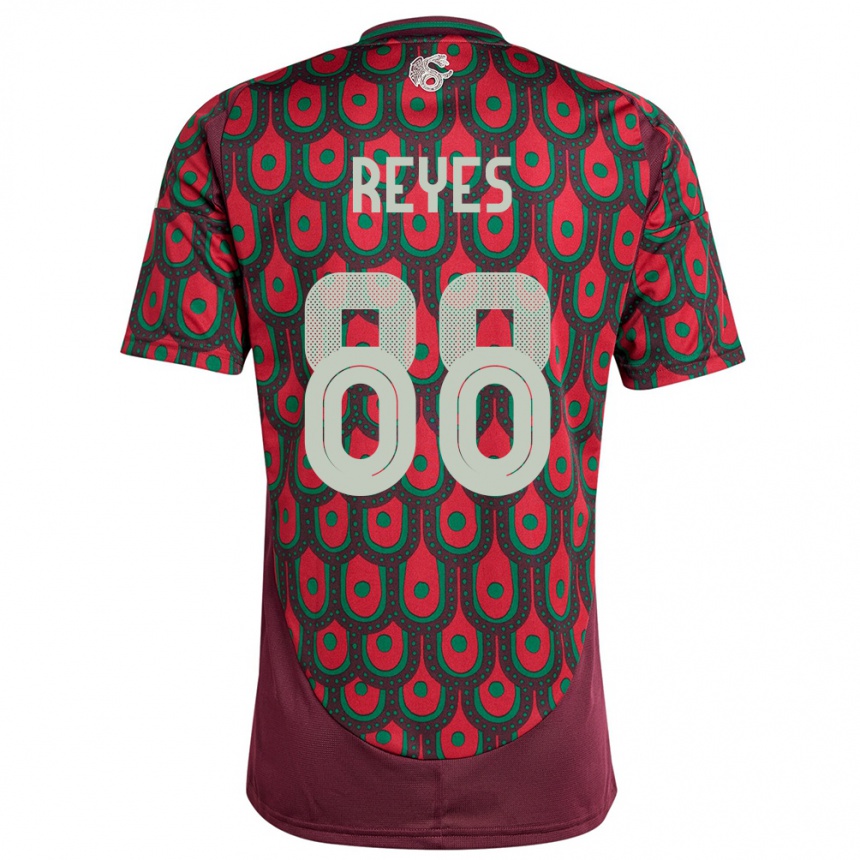 Kids Football Mexico Maricarmen Reyes #88 Maroon Home Jersey 24-26 T-Shirt Uk