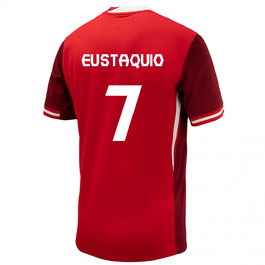 Kids Football Canada Stephen Eustaquio #7 Red Home Jersey 24-26 T-Shirt Uk