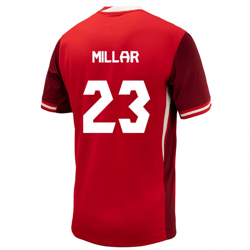 Kids Football Canada Liam Millar #23 Red Home Jersey 24-26 T-Shirt Uk