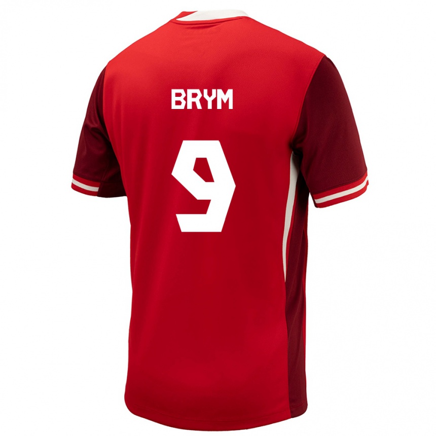 Kids Football Canada Charles Andreas Brym #9 Red Home Jersey 24-26 T-Shirt Uk