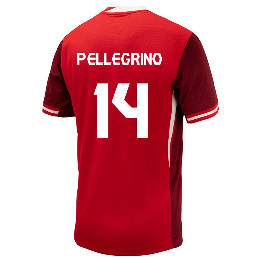 Kids Football Canada Gabriel Pellegrino #14 Red Home Jersey 24-26 T-Shirt Uk