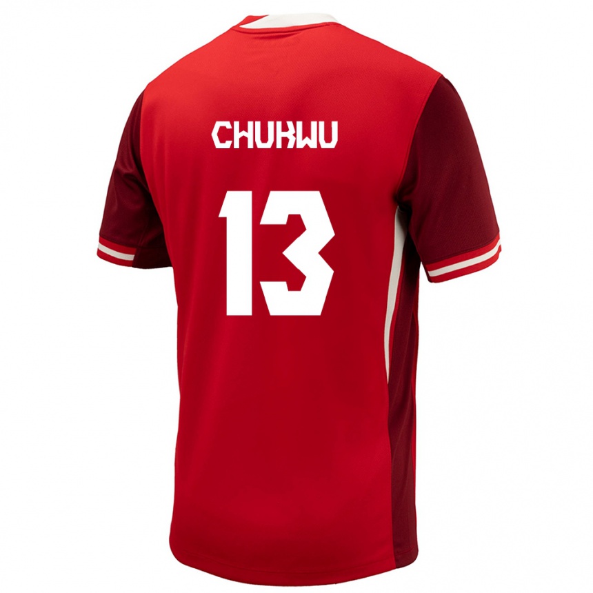 Kids Football Canada Richard Chukwu #13 Red Home Jersey 24-26 T-Shirt Uk