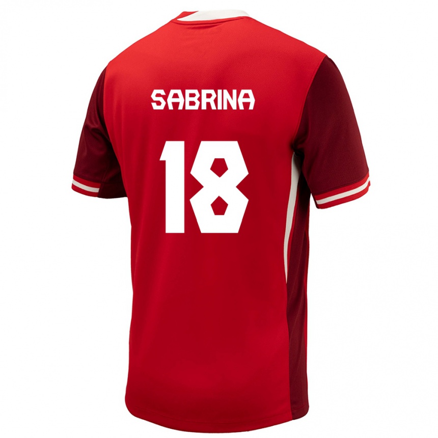 Kids Football Canada Sabrina D Angelo #18 Red Home Jersey 24-26 T-Shirt Uk