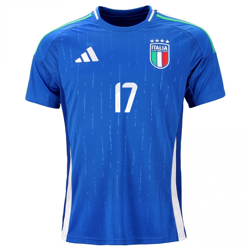 Kids Football Italy Lisa Boattin #17 Blue Home Jersey 24-26 T-Shirt Uk