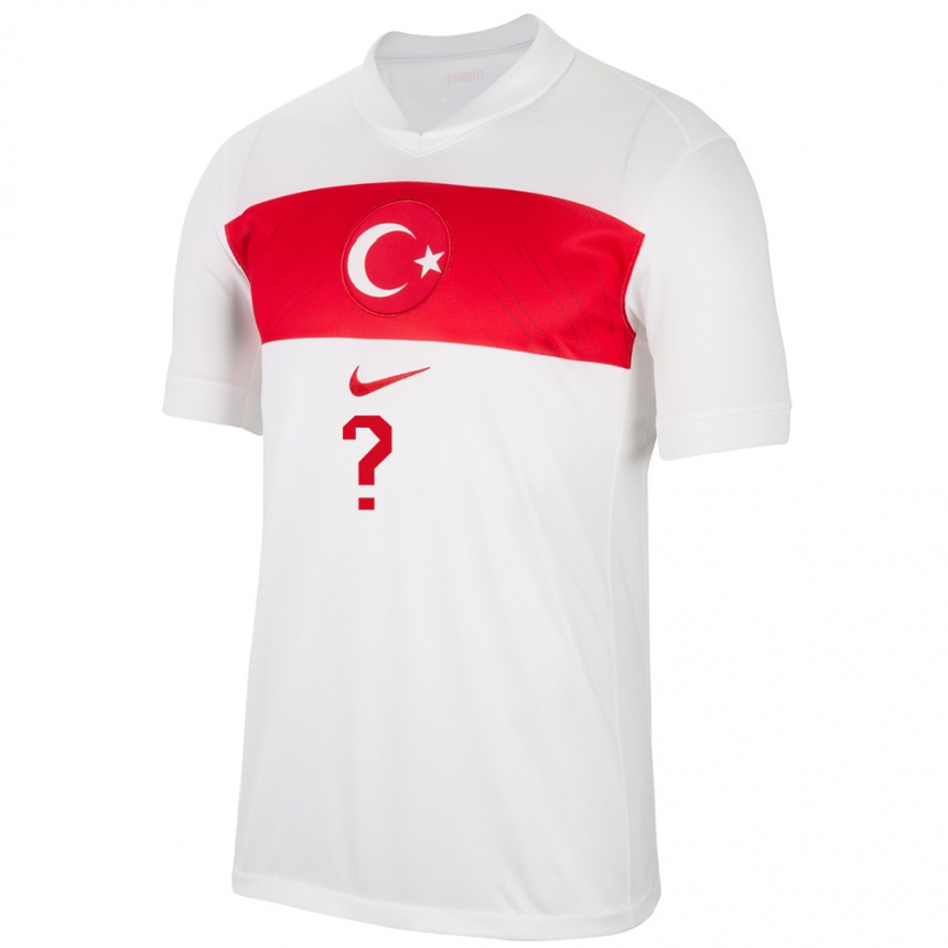 Kids Football Turkey Your Name #0 White Home Jersey 24-26 T-Shirt Uk