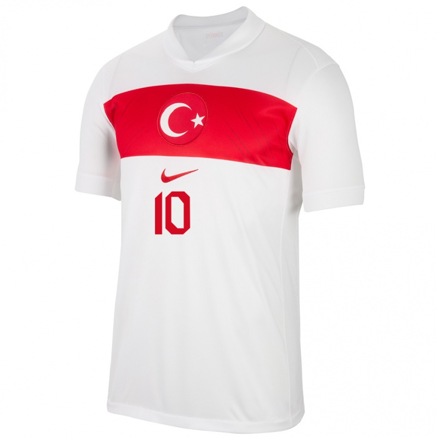 Kids Football Turkey Ebru Topçu #10 White Home Jersey 24-26 T-Shirt Uk