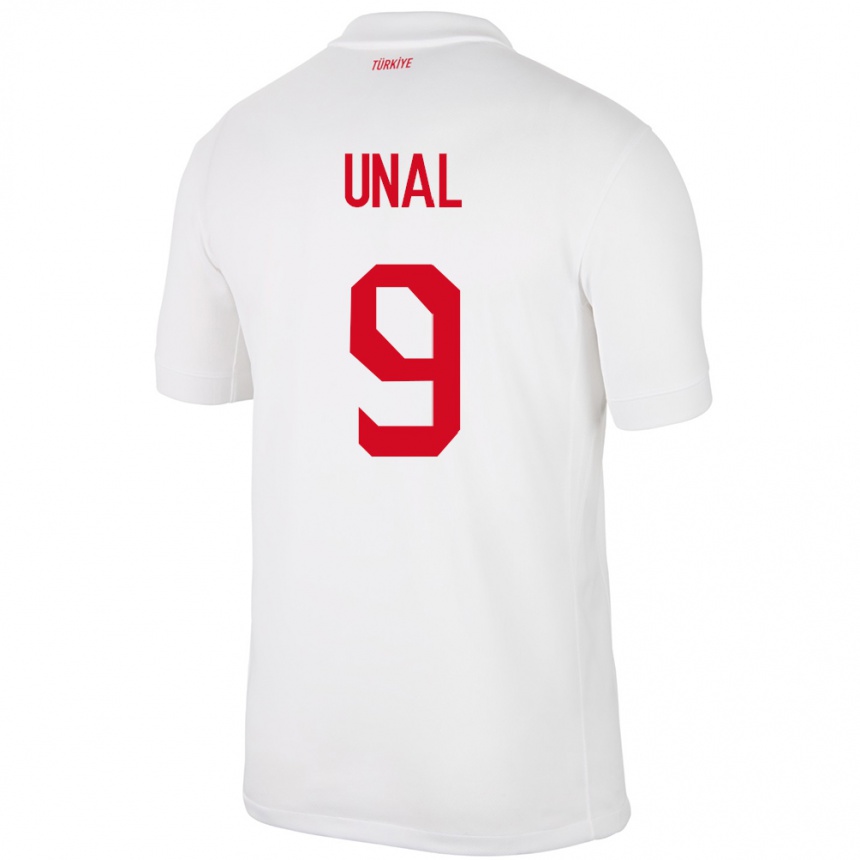 Kids Football Turkey Enes Ünal #9 White Home Jersey 24-26 T-Shirt Uk