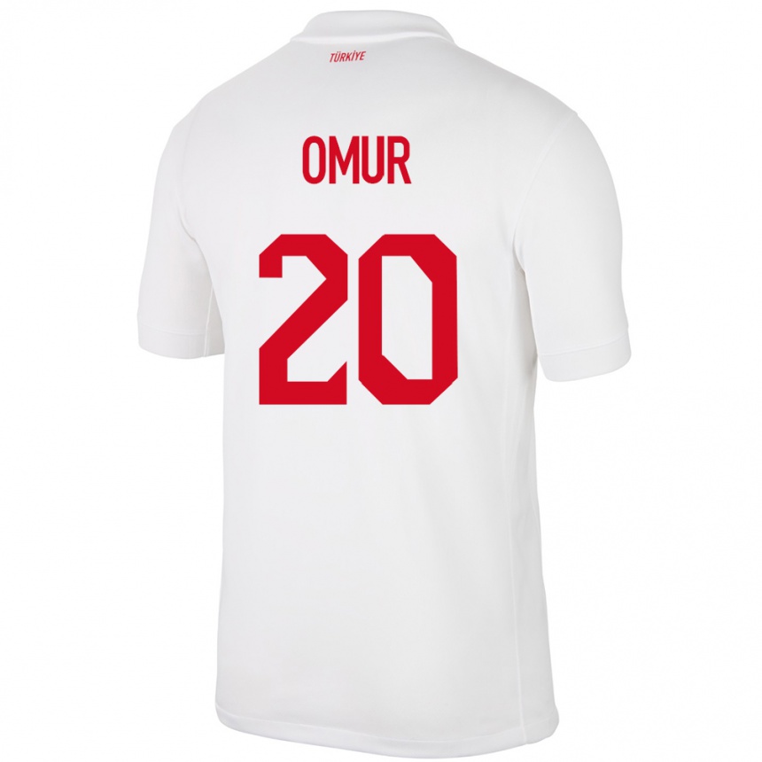 Kids Football Turkey Abdülkadir Ömür #20 White Home Jersey 24-26 T-Shirt Uk