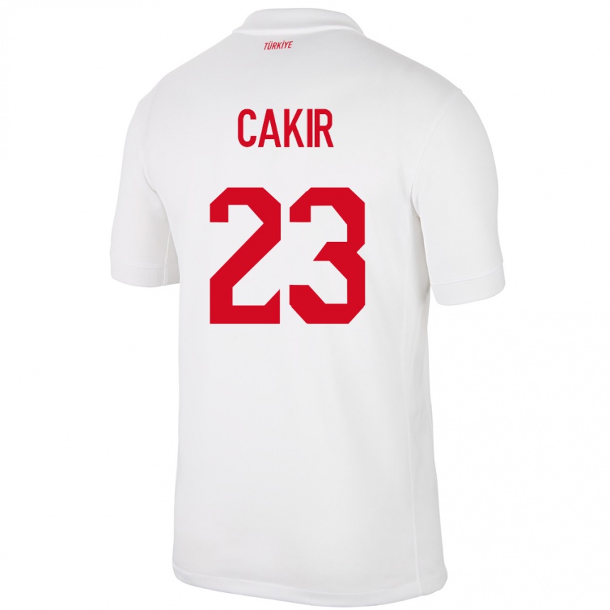 Kids Football Turkey Uğurcan Çakır #23 White Home Jersey 24-26 T-Shirt Uk