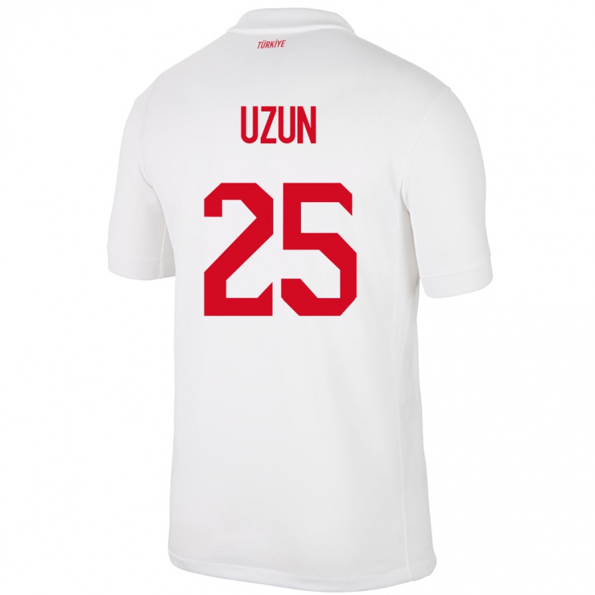 Kids Football Turkey Can Uzun #25 White Home Jersey 24-26 T-Shirt Uk