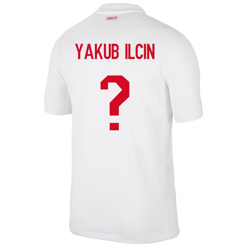 Kids Football Turkey Hasan Yakub İlçin #0 White Home Jersey 24-26 T-Shirt Uk