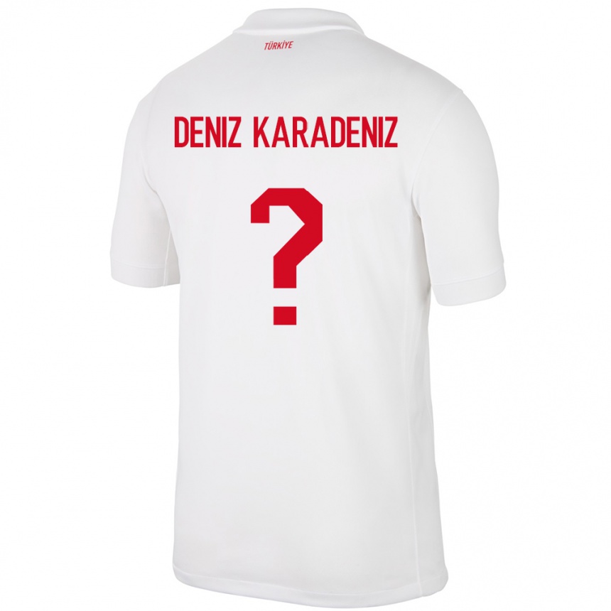 Kids Football Turkey Mustafa Deniz Karadeniz #0 White Home Jersey 24-26 T-Shirt Uk