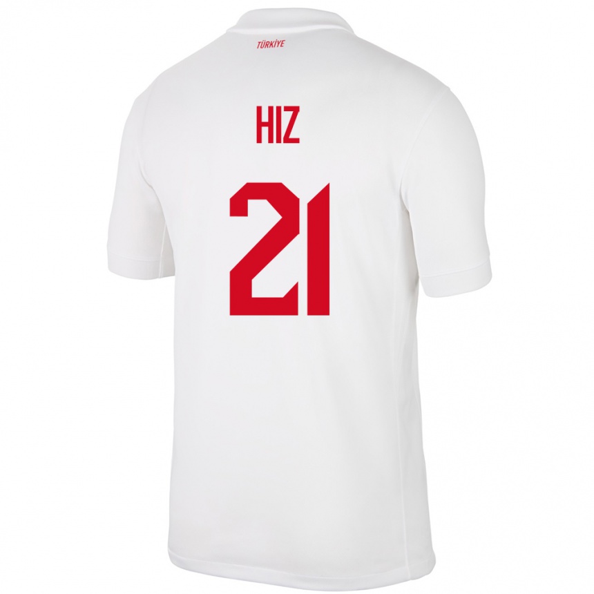 Kids Football Turkey Gülbin Hız #21 White Home Jersey 24-26 T-Shirt Uk