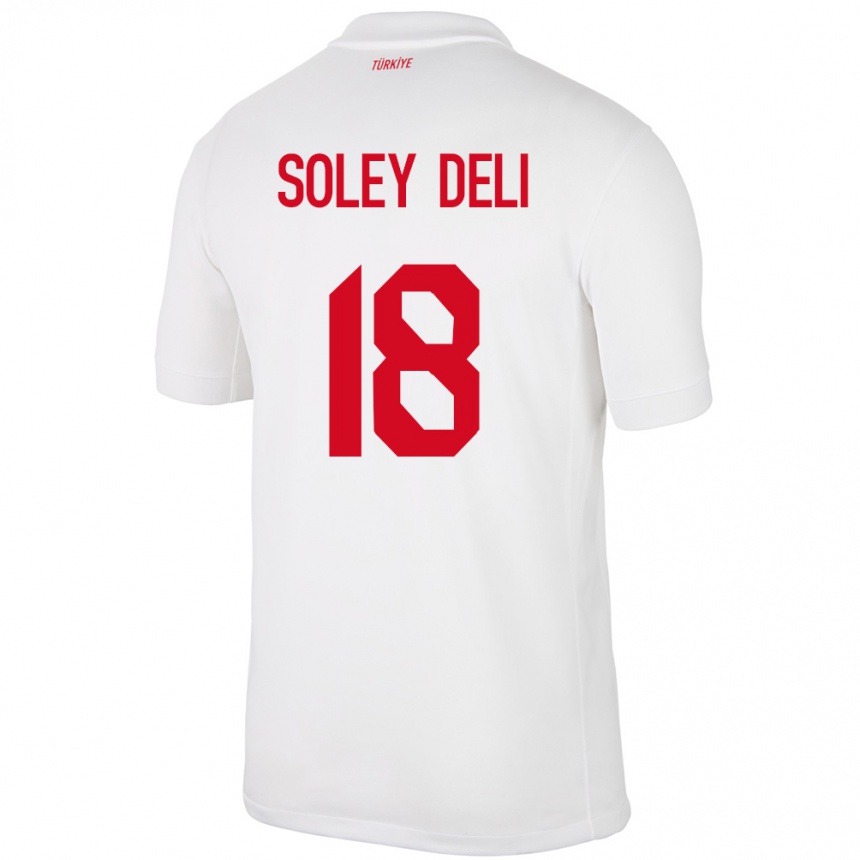 Kids Football Turkey Dilara Soley Deli #18 White Home Jersey 24-26 T-Shirt Uk