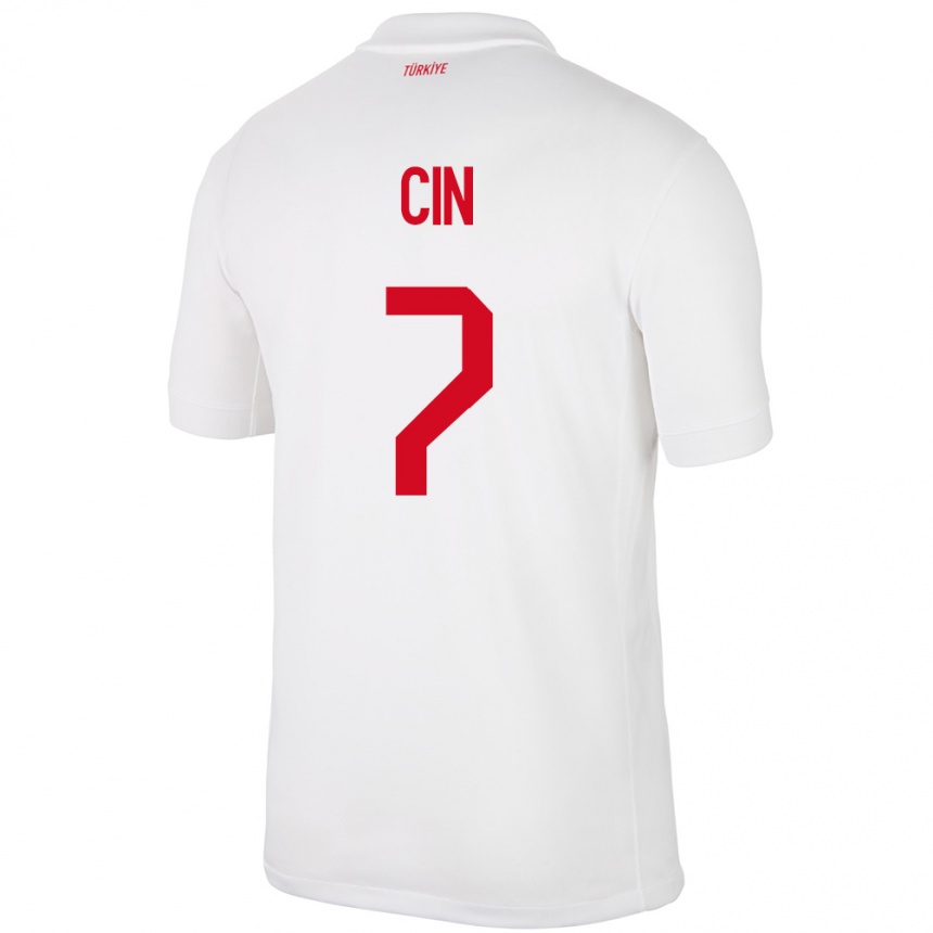 Kids Football Turkey Miray Cin #7 White Home Jersey 24-26 T-Shirt Uk