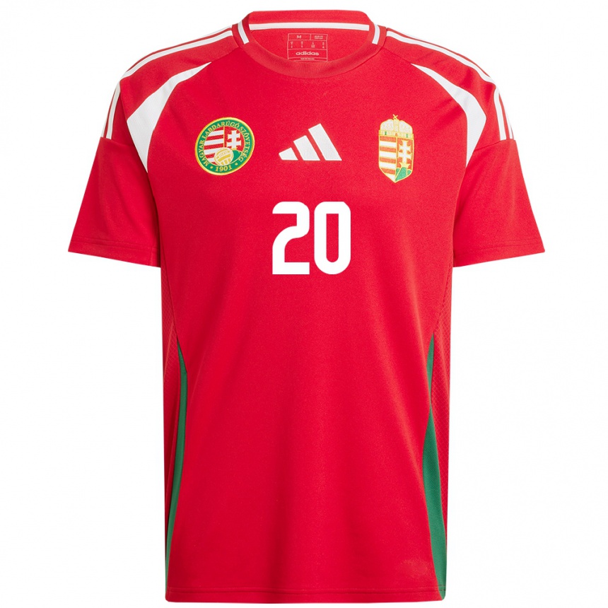 Kids Football Hungary Roland Sallai #20 Red Home Jersey 24-26 T-Shirt Uk