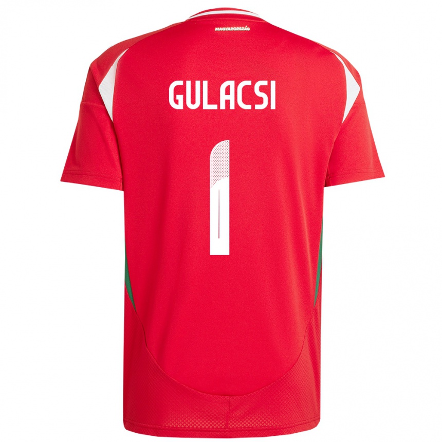 Kids Football Hungary Péter Gulácsi #1 Red Home Jersey 24-26 T-Shirt Uk