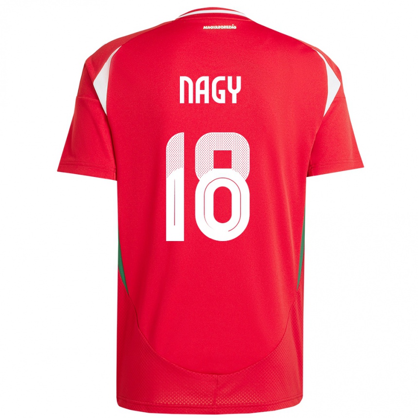 Kids Football Hungary Zsolt Nagy #18 Red Home Jersey 24-26 T-Shirt Uk